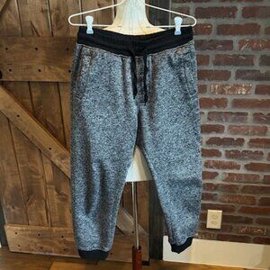 Southpole Men’s Joggers Sweatpants Gray Black Size Medium Drawstring Waist